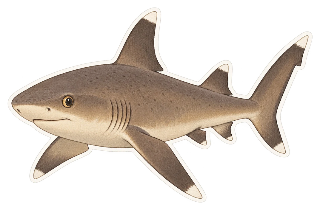 Le requin de récif à pointes blanches (Triaenodon obesus)