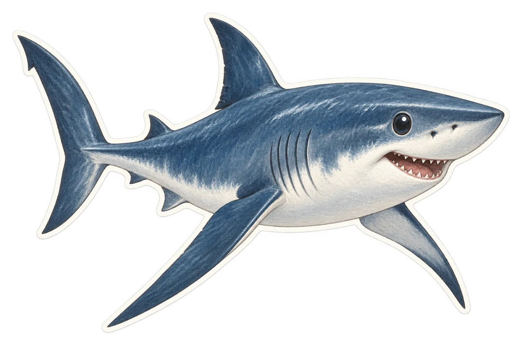 Le requin mako à longues nageoires (Isurus paucus)