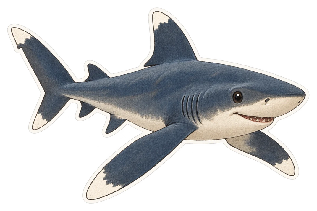 Le requin océanique à pointes blanches (Carcharhinus longimanus)
