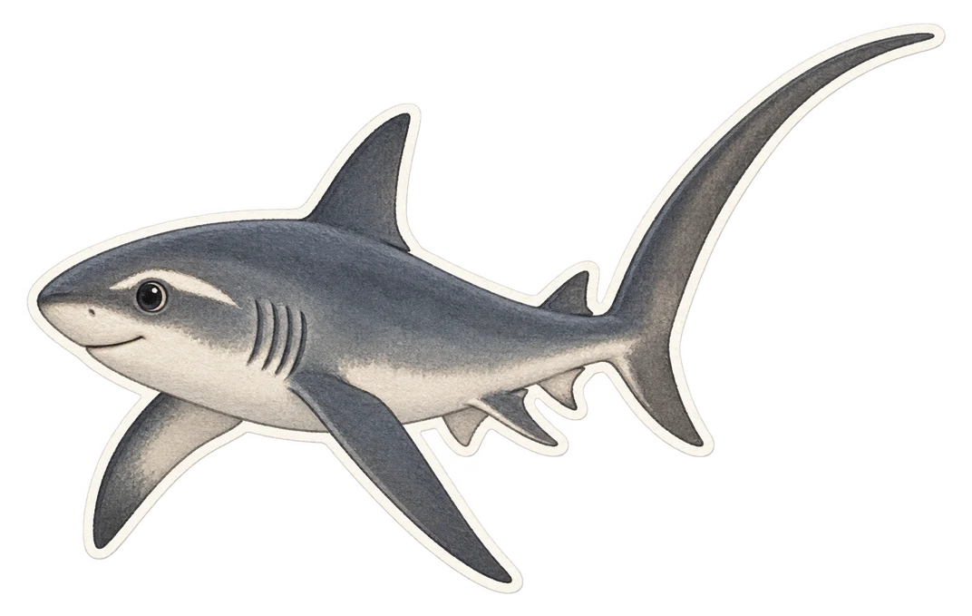 Le requin-renard à gros yeux (Alopias superciliosus)