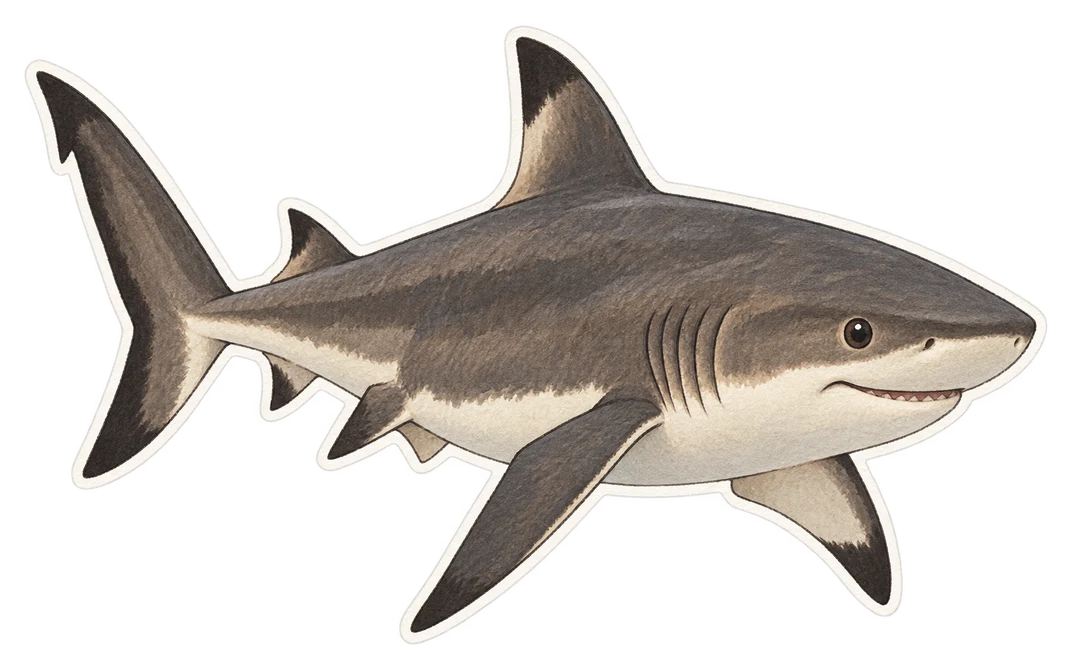 Le requin sombre (Carcharhinus obscurus)