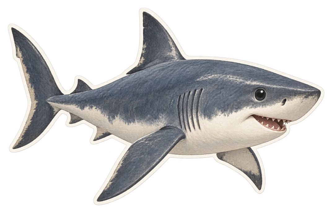 Le requin-taupe commun (Lamna nasus)