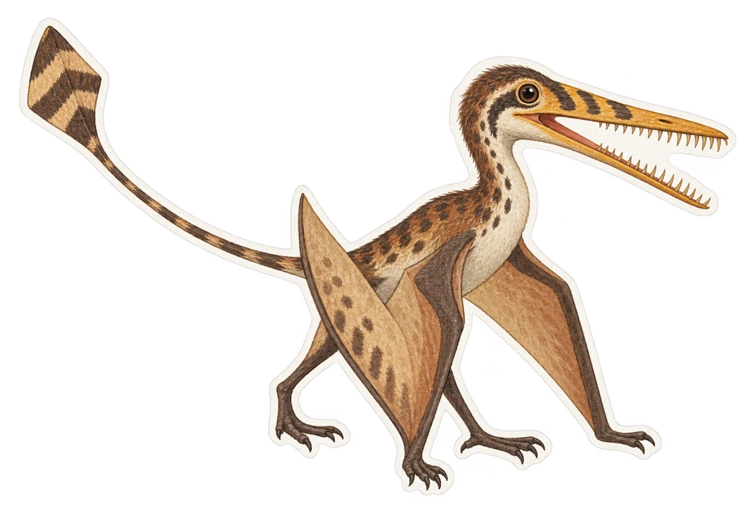 Le rhamphorhynque (Rhamphorhynchus muensteri)