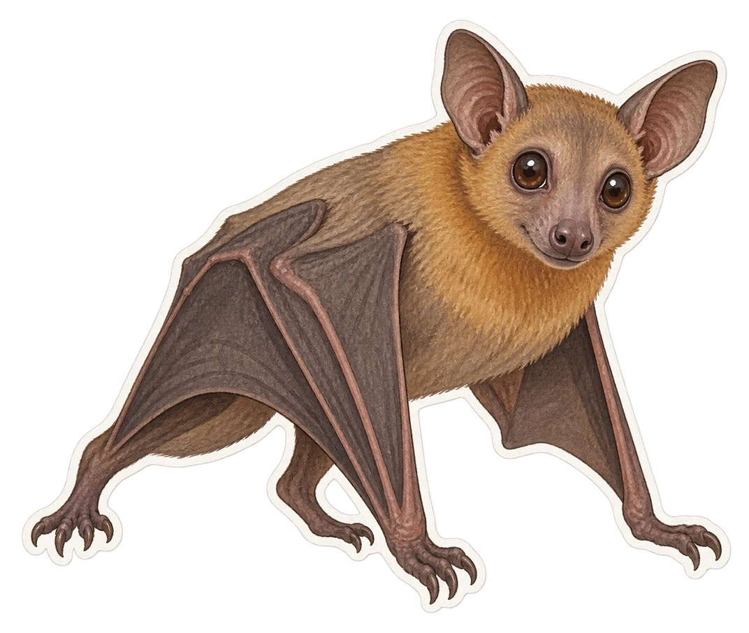 La roussette d'Égypte (Rousettus aegyptiacus)