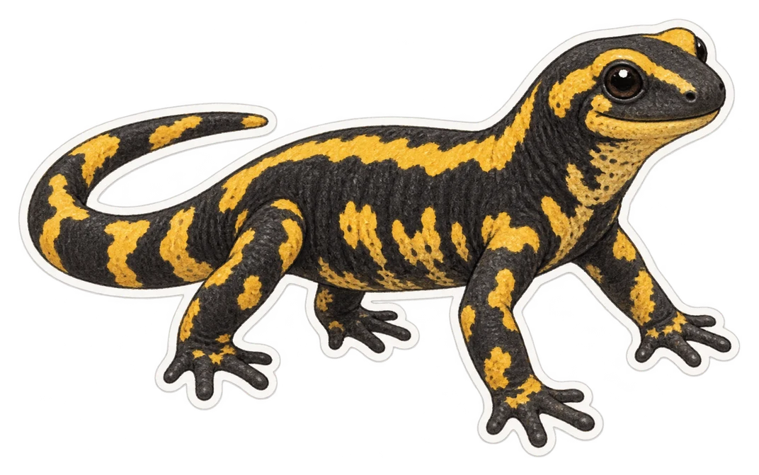La salamandre corse (Salamandra corsica)