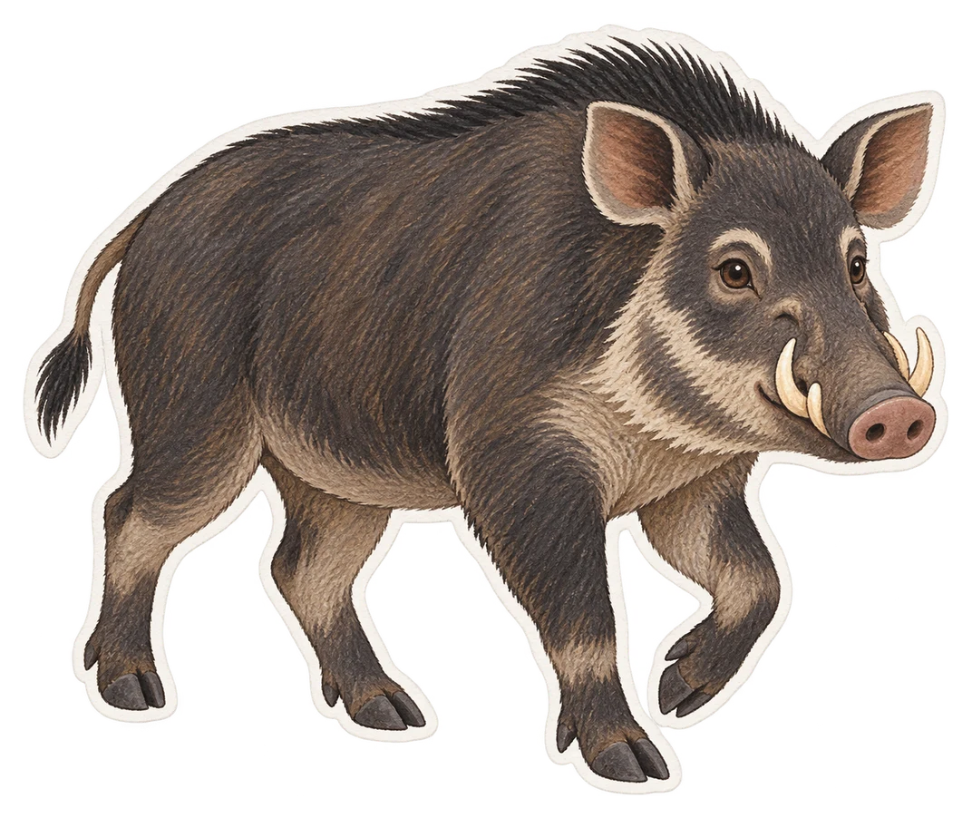 Le sanglier des Célèbes (Sus celebensis)