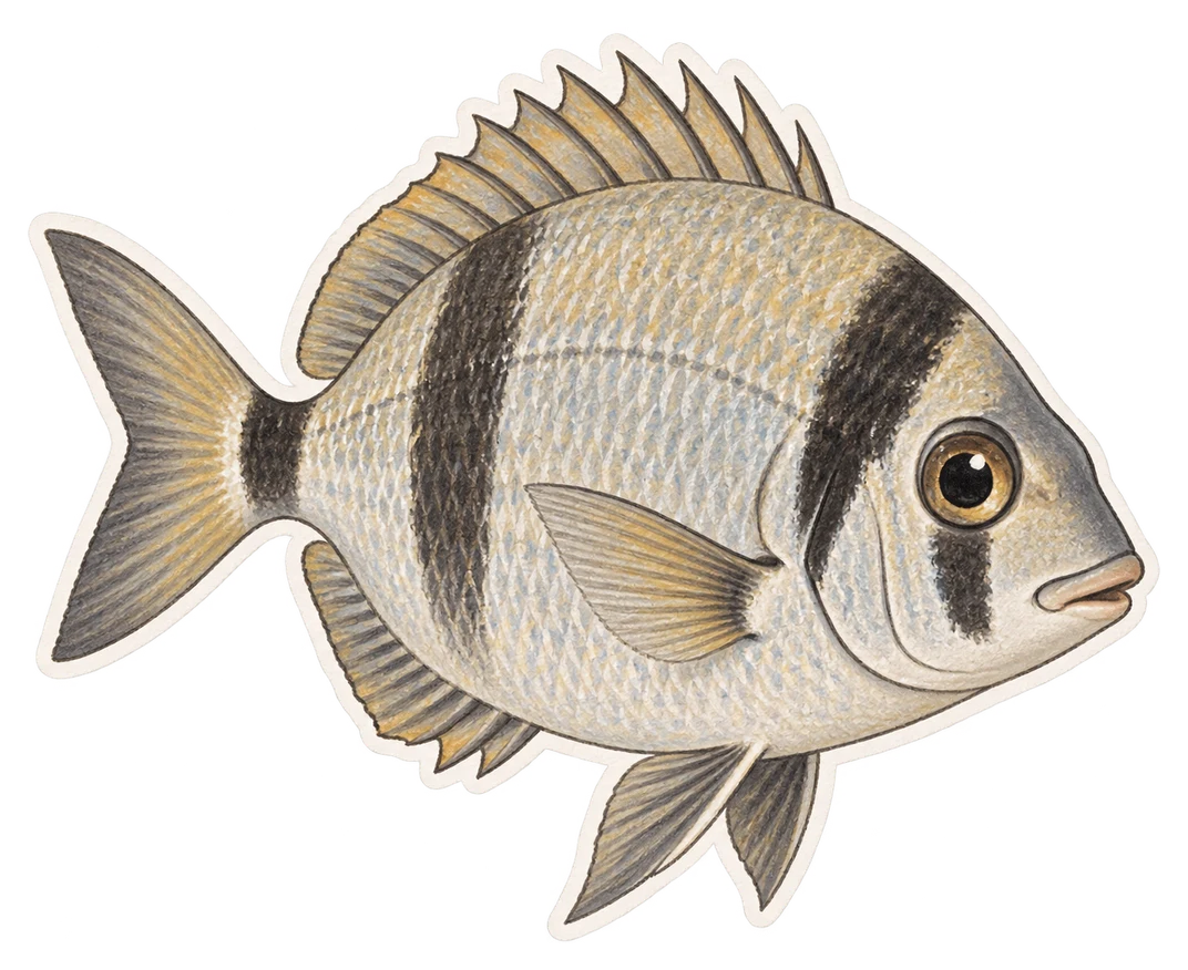 Le sar à tête noire (Diplodus vulgaris)