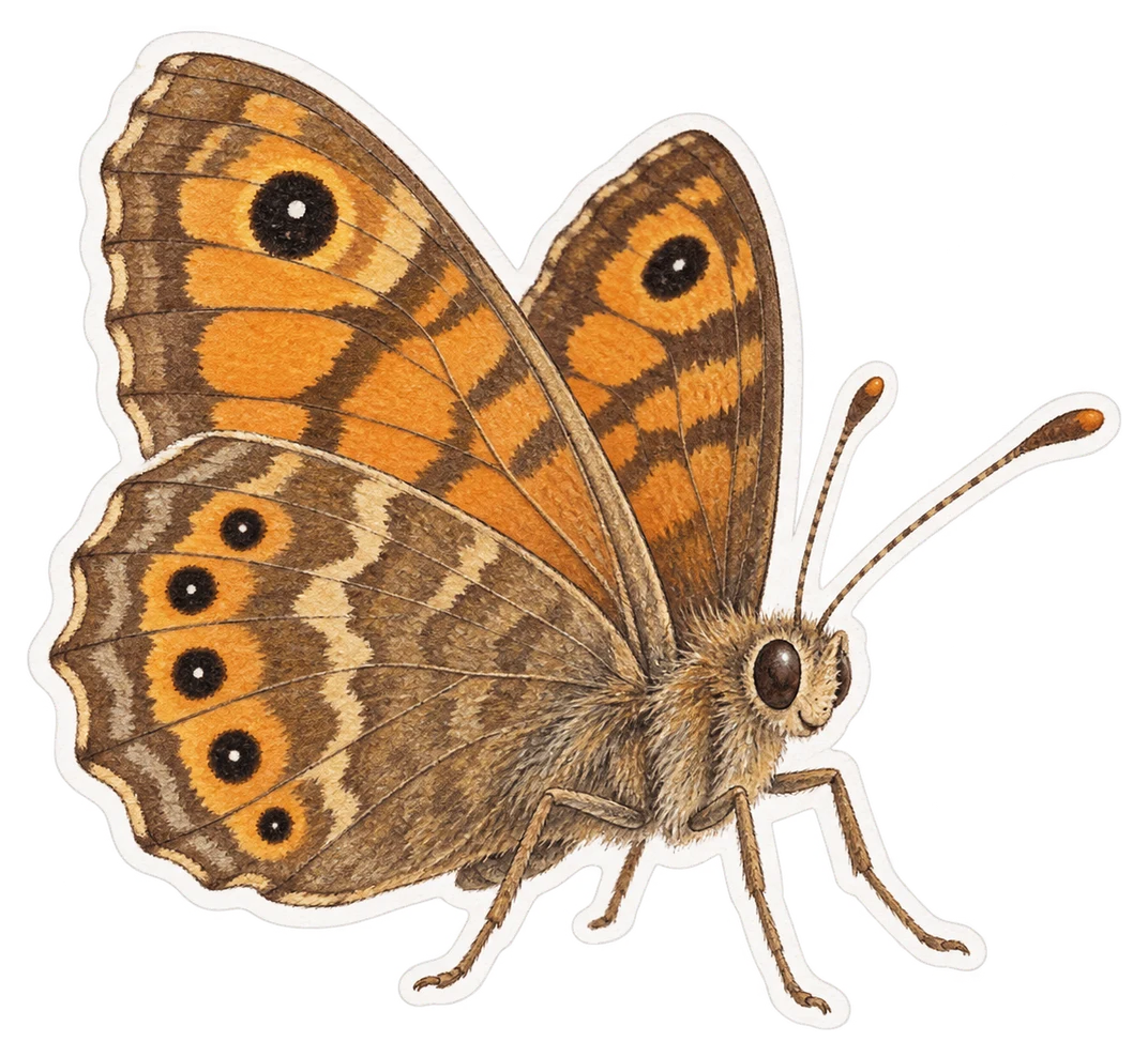 Le satyre (Lasiommata megera)