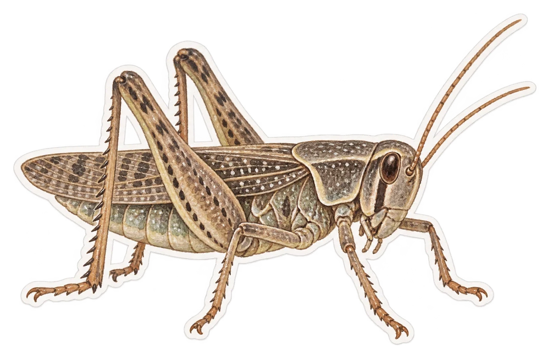 La decticelle chagrinée (Platycleis albopunctata)
