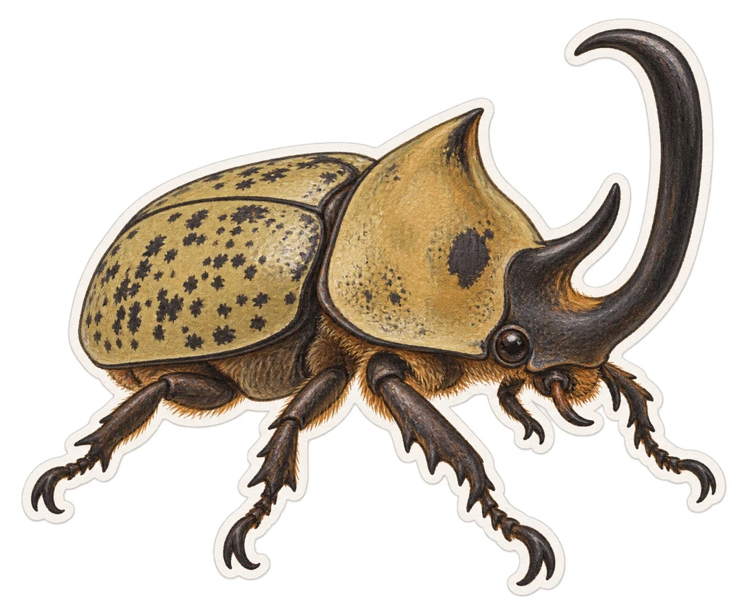 Le scarabée éléphant (Megasoma elephas)