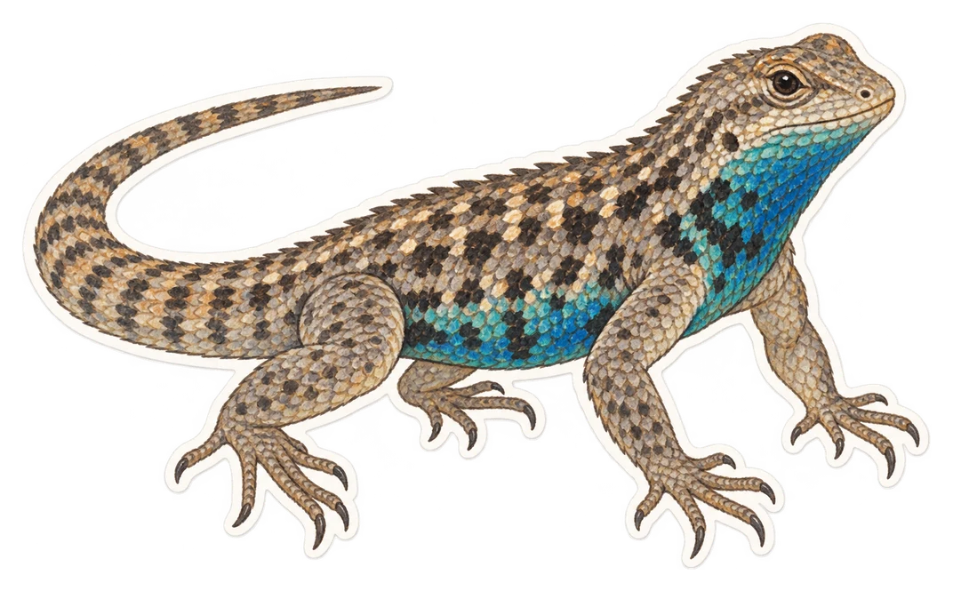 Le scélopore malachite (Sceloporus malachiticus)