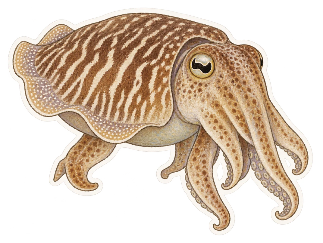 La seiche élégante (Sepia elegans)