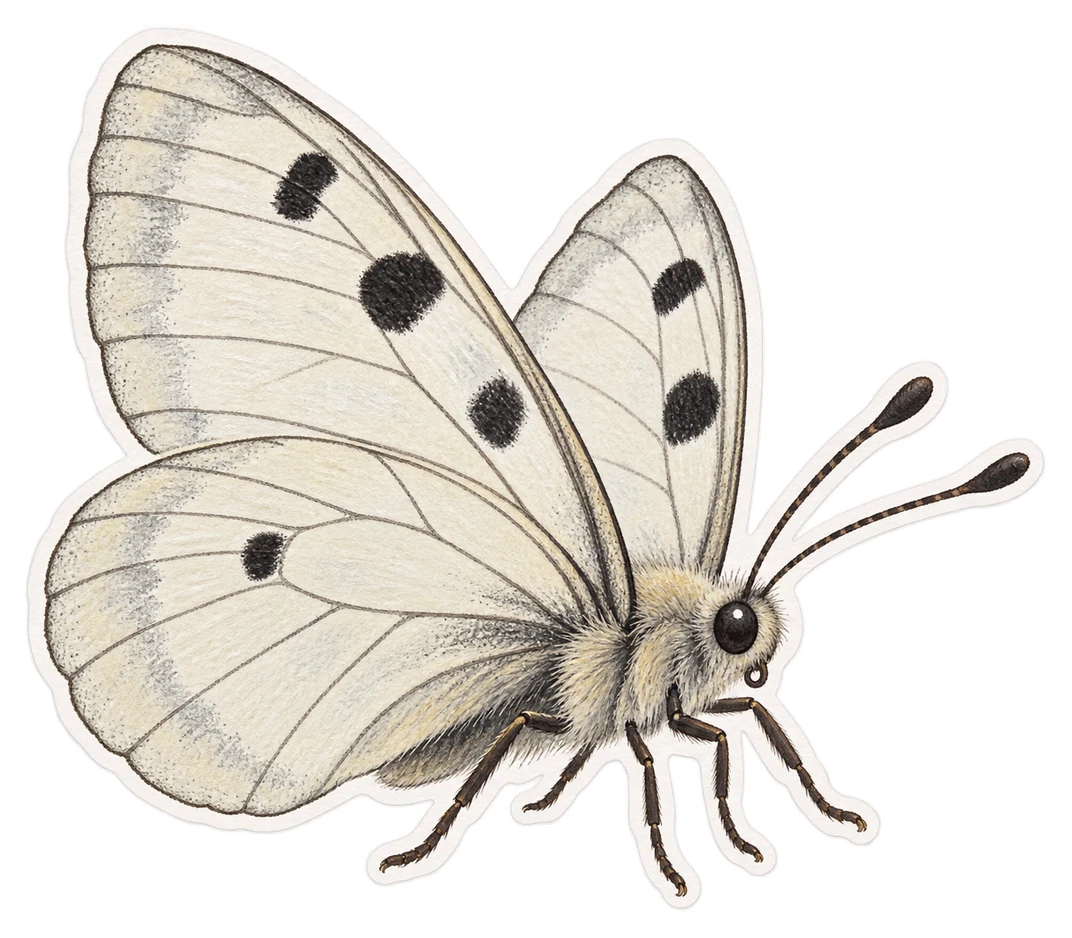 Le semi-apollon (Parnassius mnemosyne)