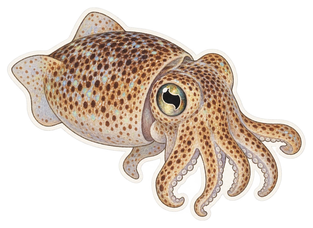 La sépiole atlantique (Sepiola atlantica)