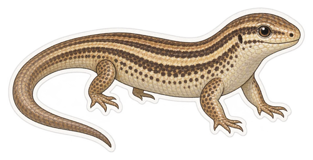Le seps strié (Chalcides striatus)