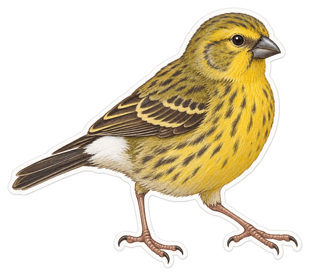 Le serin à croupion blanc (Crithagra leucopygia)