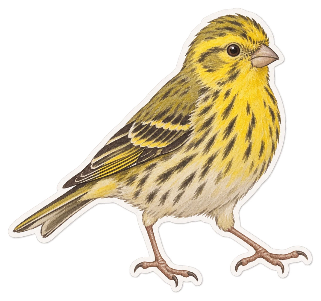 Le serin cini (Serinus serinus)