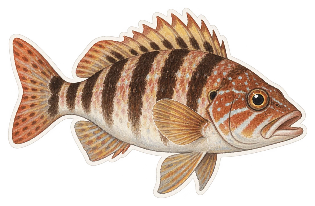 Le serran écriture (Serranus scriba)