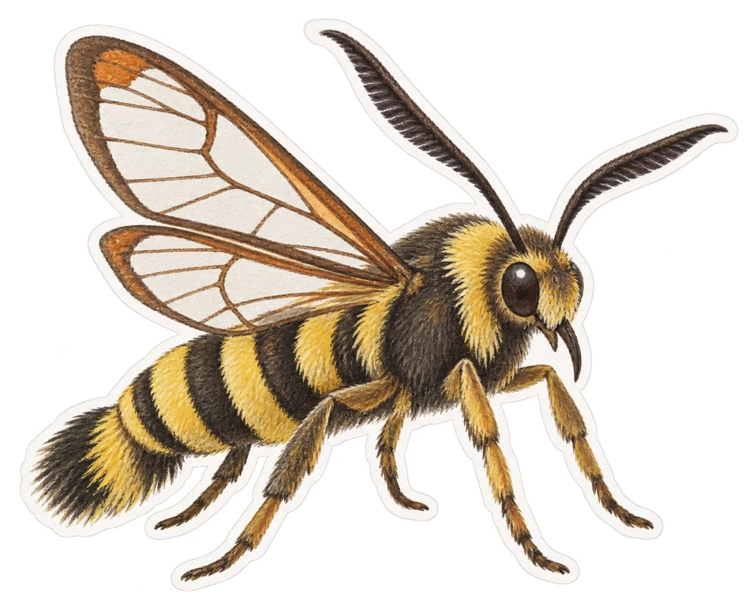 La sésie apiforme (Sesia apiformis)