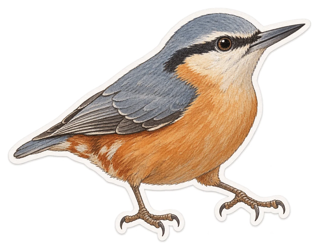 La sittelle torchepot (Sitta europaea)