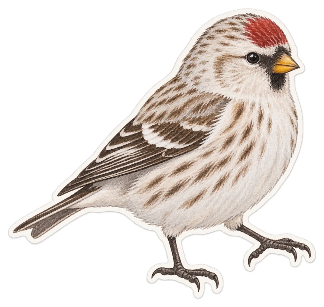 Le sizerin blanchâtre (Acanthis hornemanni)