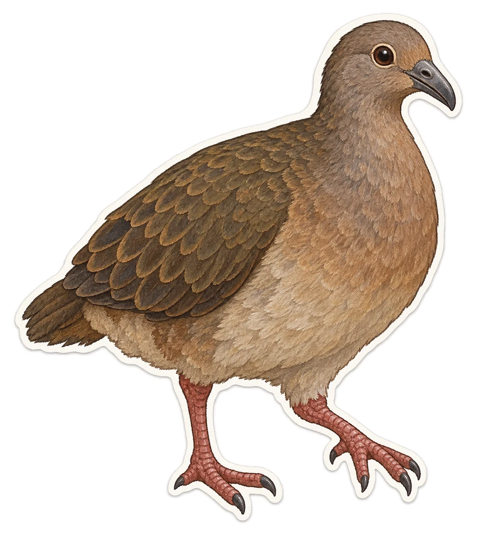 Le solitaire de Rodrigues (Pezophaps solitaria)