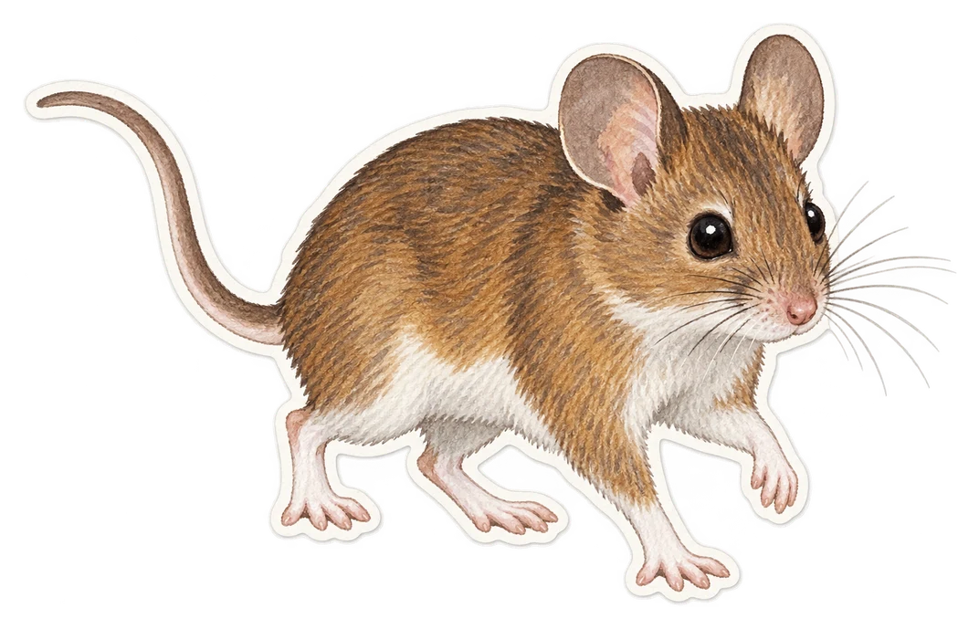 La souris à pattes blanches (Peromyscus leucopus)
