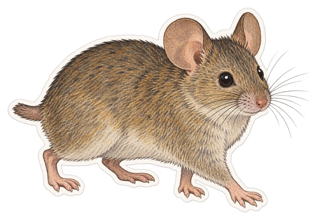La souris à queue courte (Mus spretus)