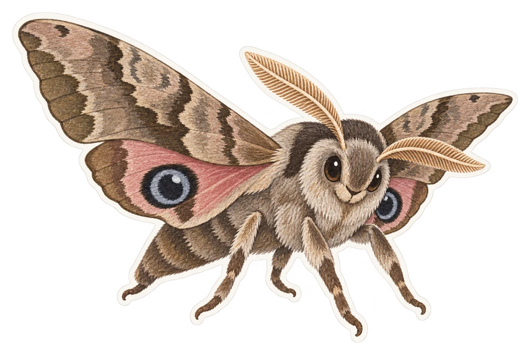 Le sphinx demi-paon (Smerinthus ocellatus)