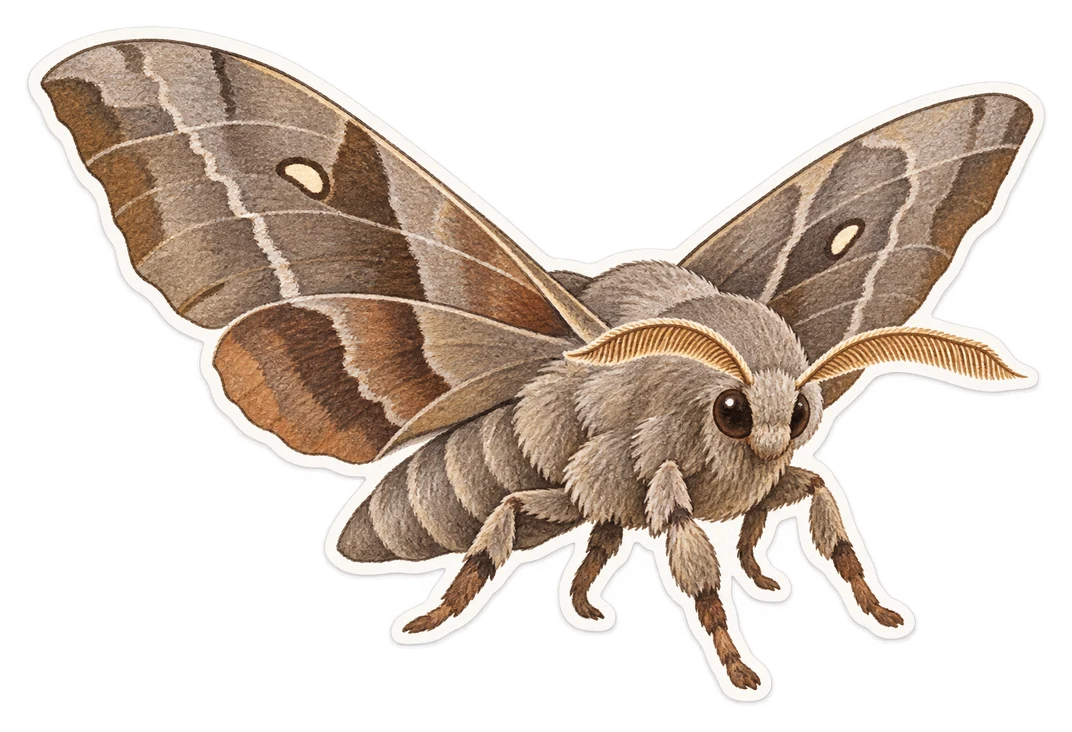 Le sphinx du peuplier (Laothoe populi)