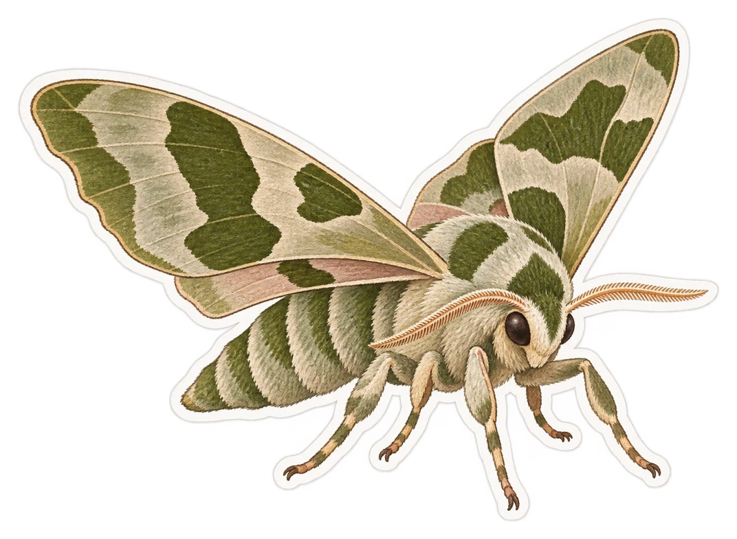 Le sphinx du tilleul (Mimas tiliae)