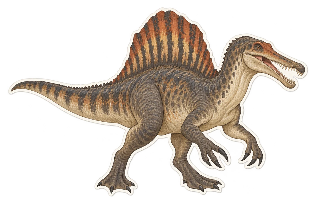 Le spinosaure (Spinosaurus aegyptiacus)