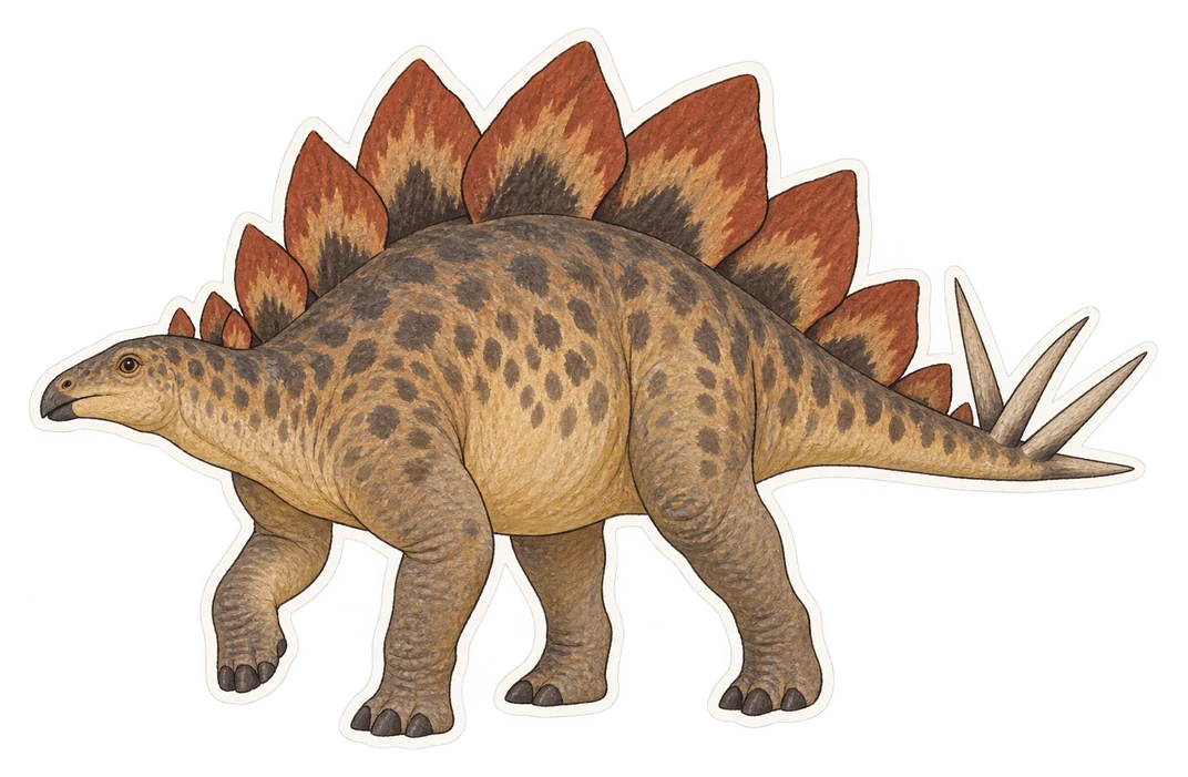 Le stégosaure (Stegosaurus stenops)
