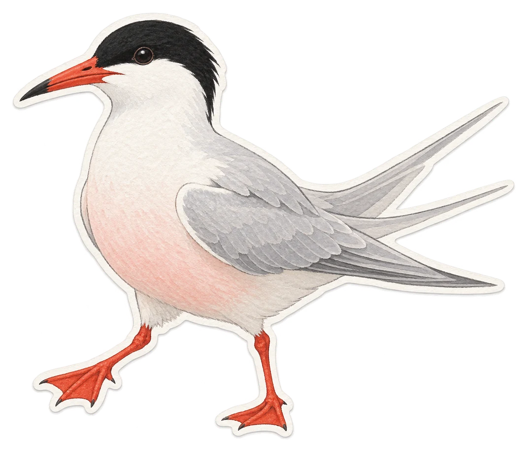 La sterne de Dougall (Sterna dougallii)