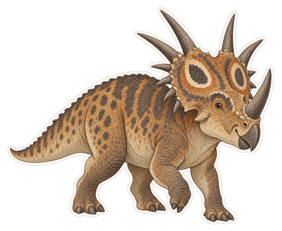 Le styracosaure (Styracosaurus albertensis)