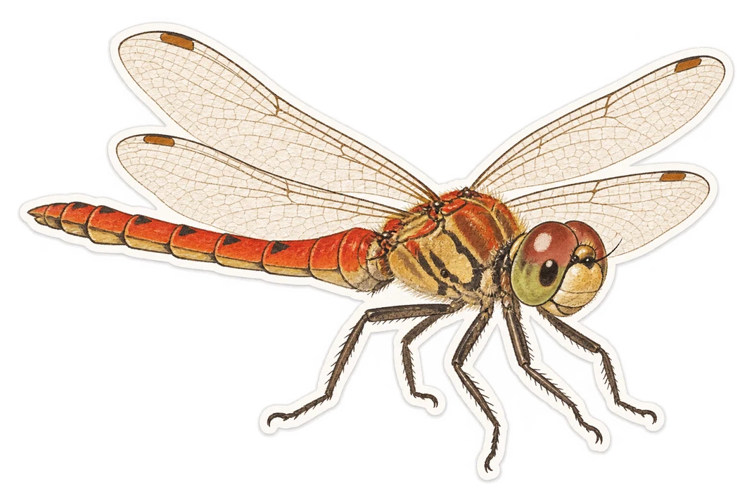 Le sympétrum strié (Sympetrum striolatum)