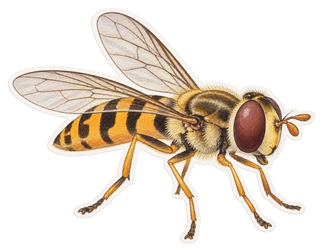 Le syrphe ceinturé (Episyrphus balteatus)