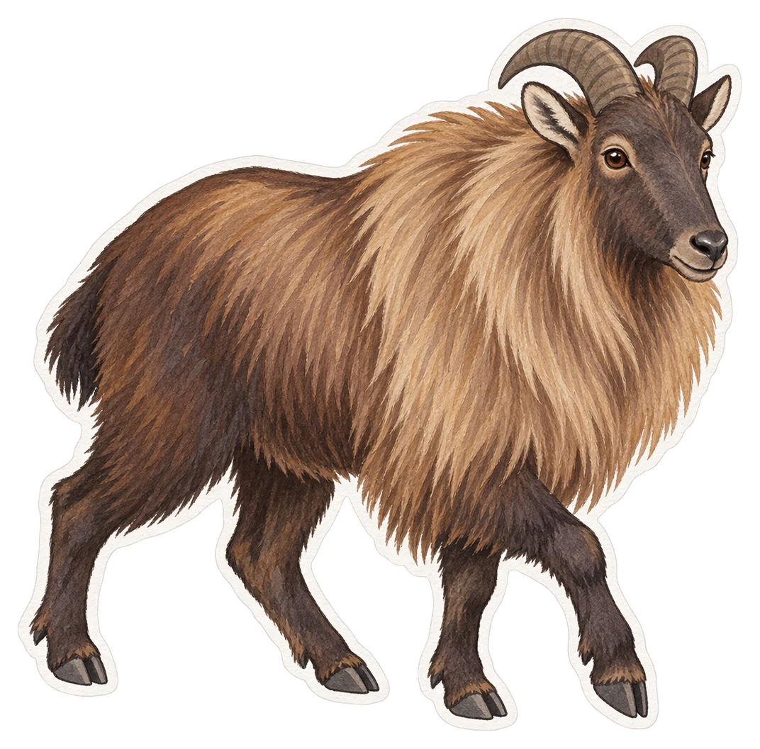 Le tahr de l’Himalaya (Hemitragus jemlahicus)