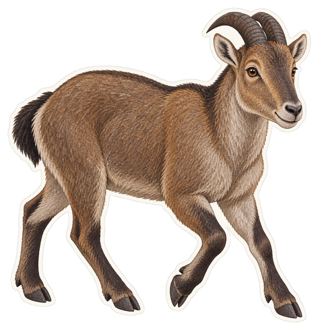 Le tahr des Nilgiri (Nilgiritragus hylocrius)