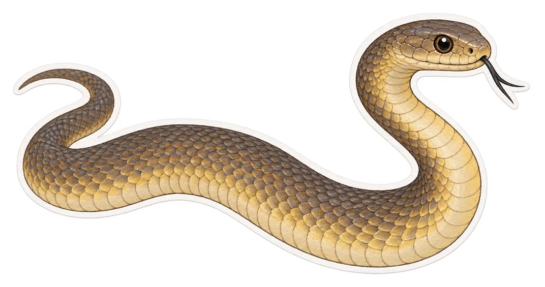 Le taipan côtier (Oxyuranus scutellatus)