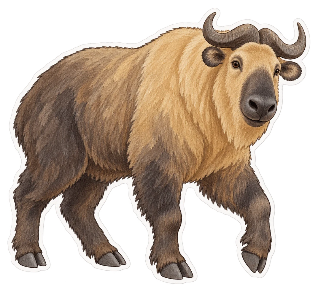 Le takin (Budorcas taxicolor)
