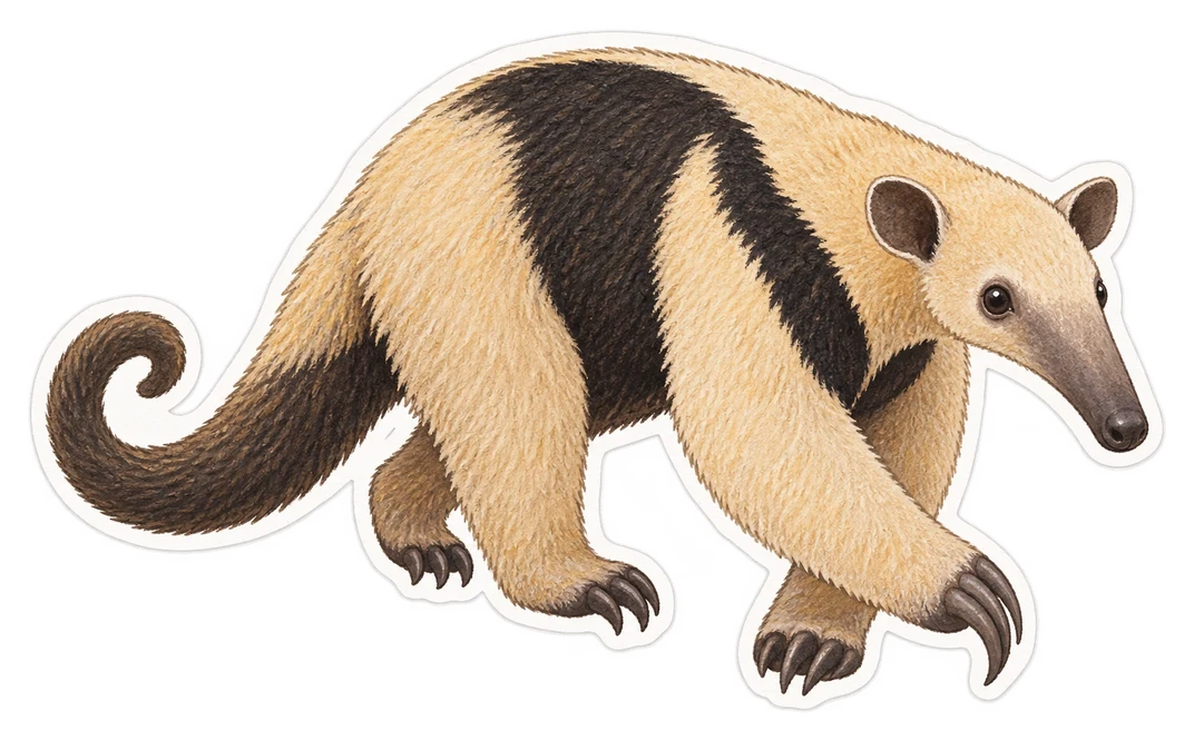 Le tamandua du Mexique (Tamandua mexicana)