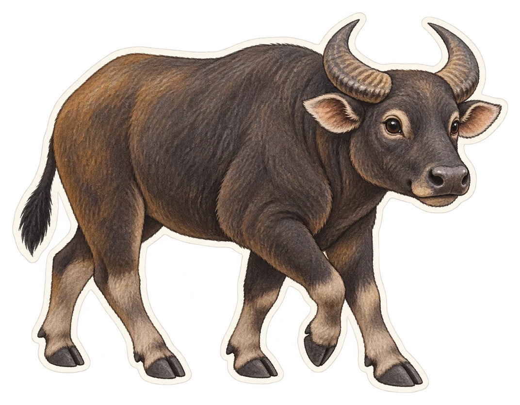 Le tamarau (Bubalus mindorensis)