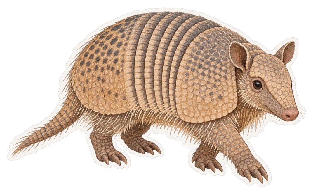 Le tatou poilu des Andes (Chaetophractus nationi)