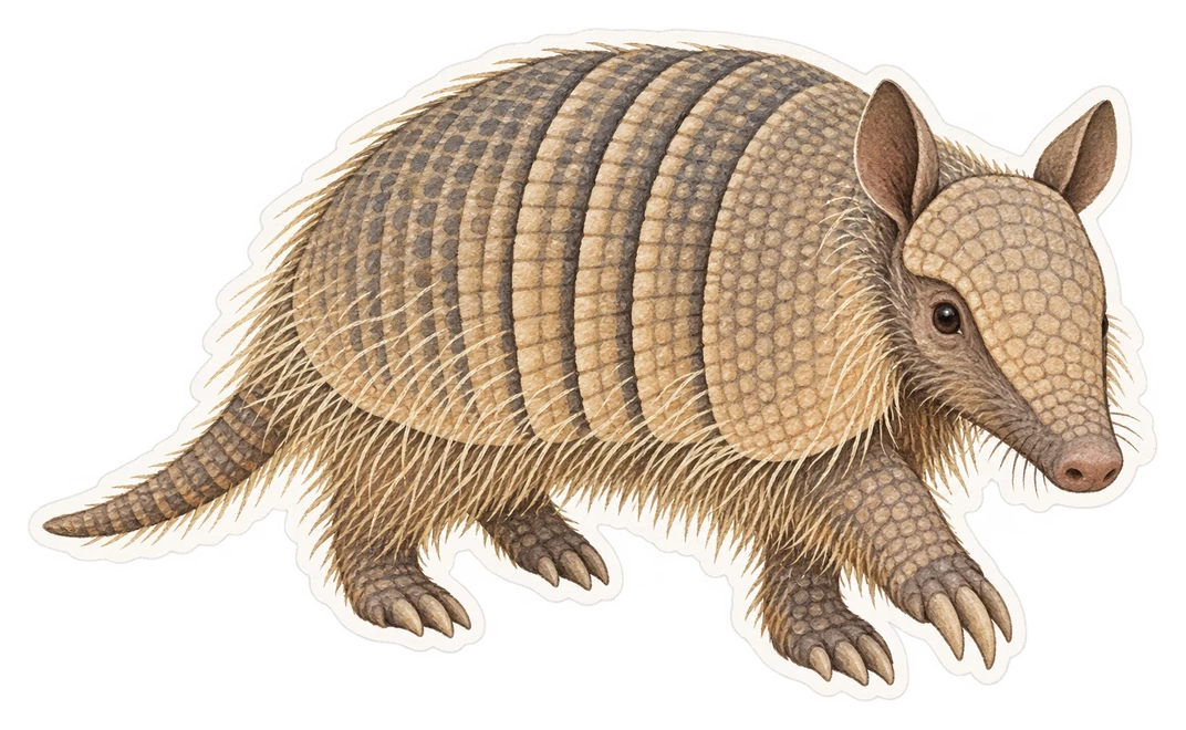 Le tatou velu (Chaetophractus villosus)