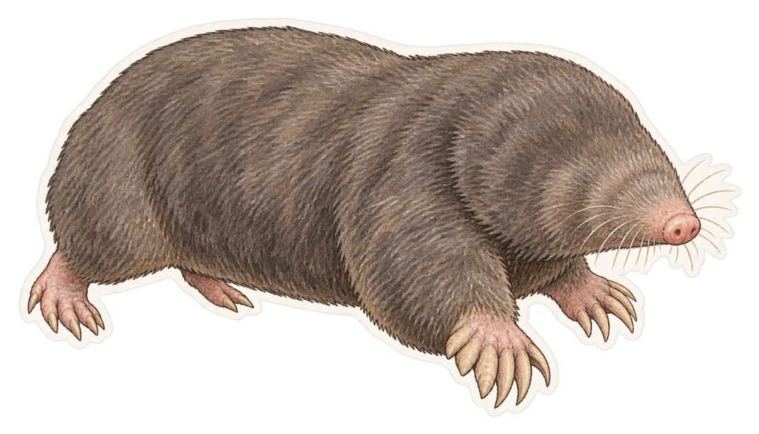 La taupe aveugle (Talpa caeca)