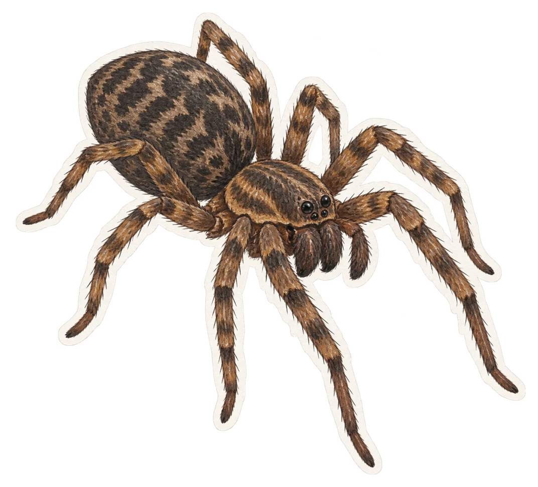 La tégénaire noire (Eratigena atrica)