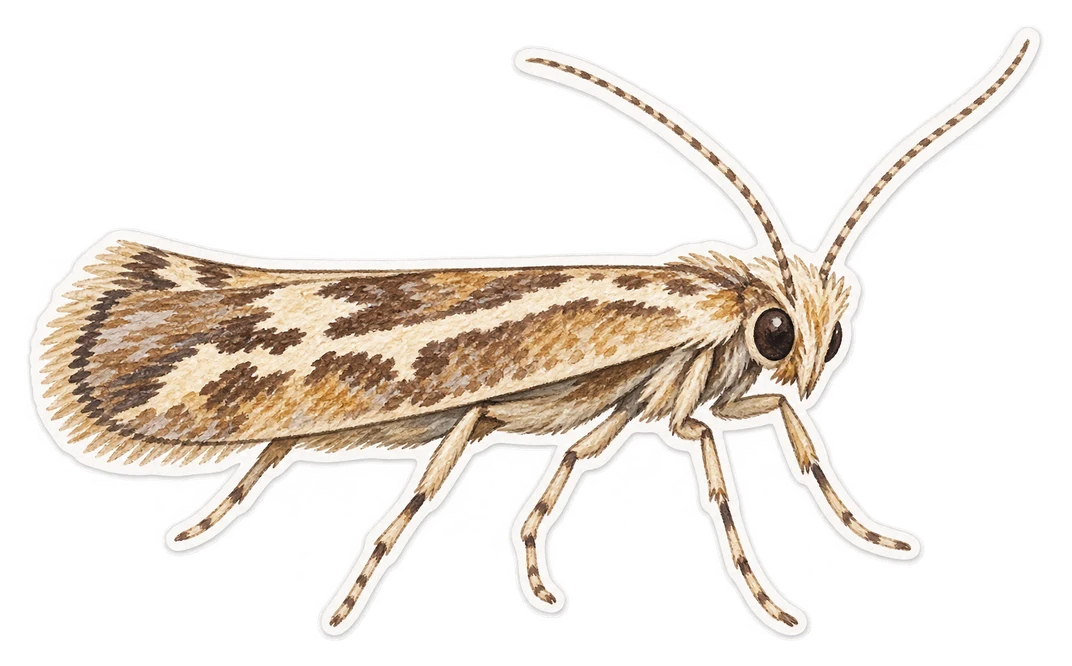 La teigne du poireau (Acrolepiopsis assectella)