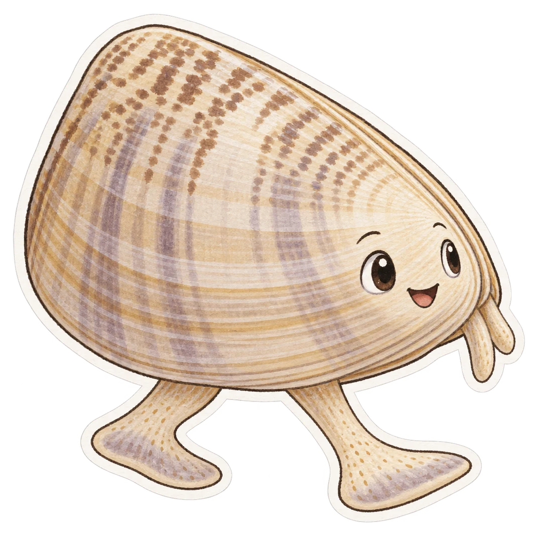 La telline commune (Donax trunculus)