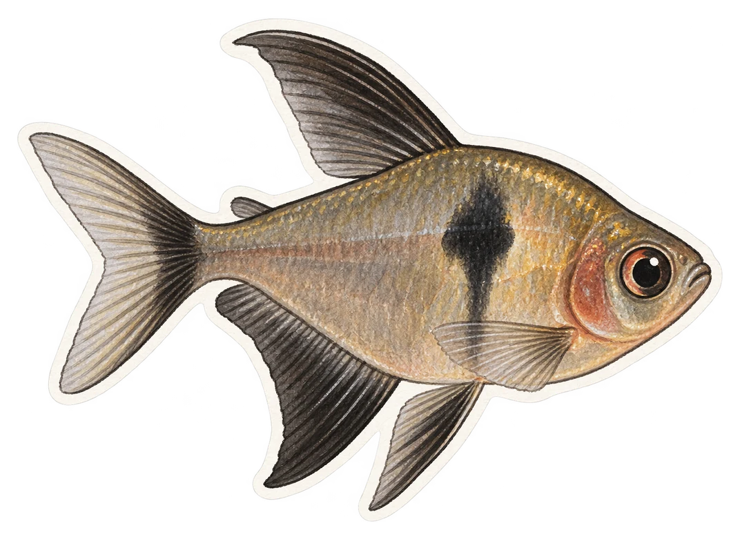 Le tétra fantôme noir (Hyphessobrycon megalopterus)